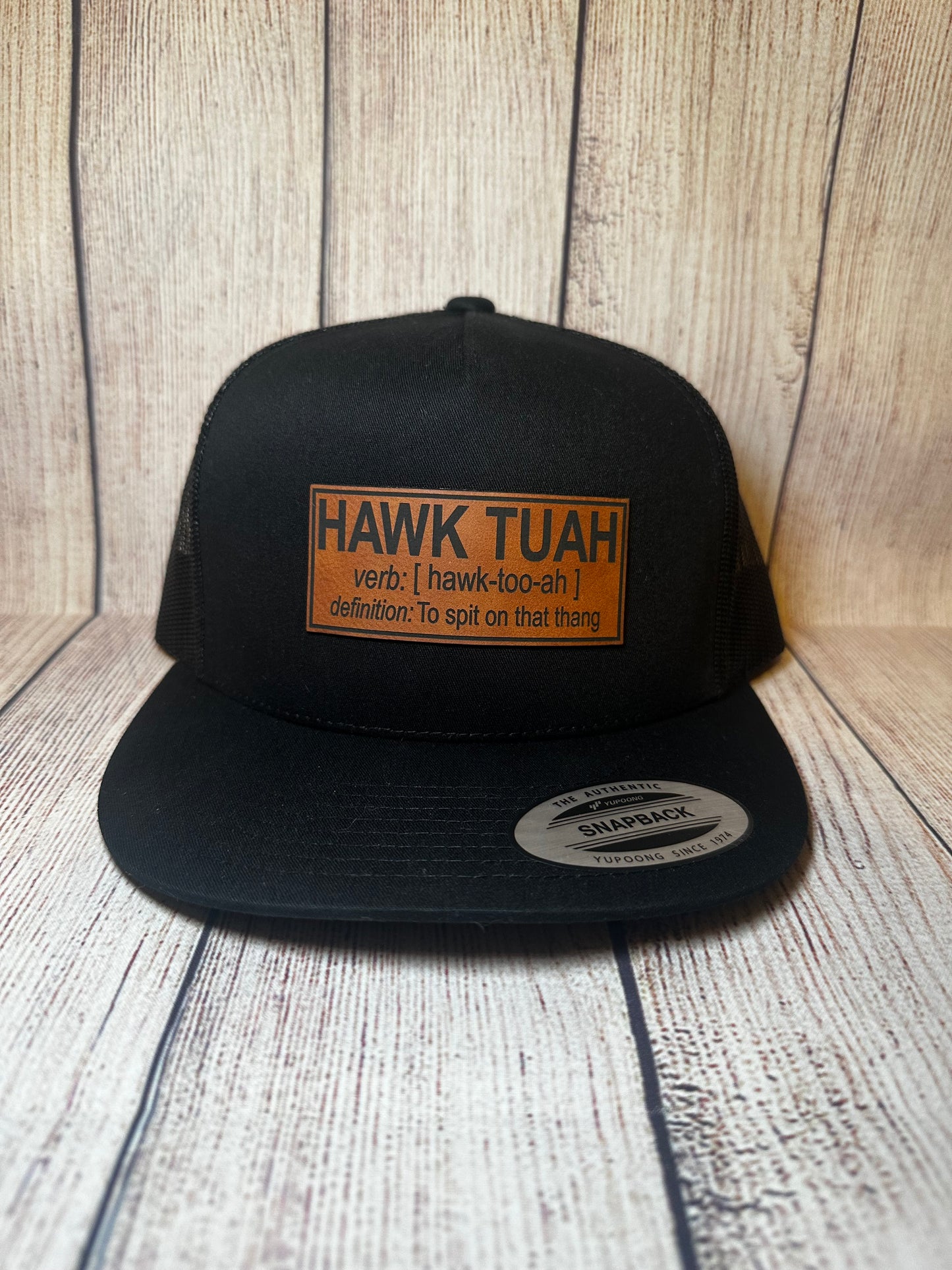 Hawk Tuah Leatherette Hat