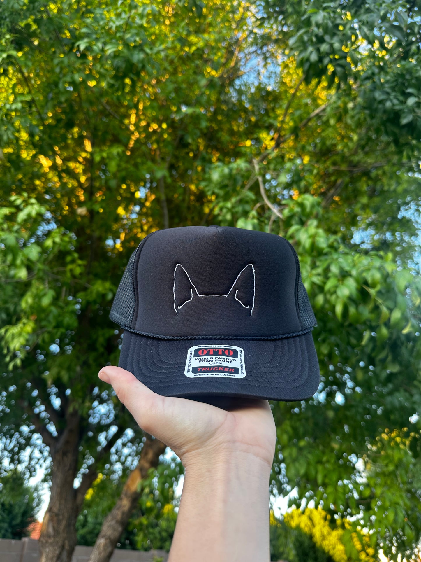 Dog ears embroidered hat