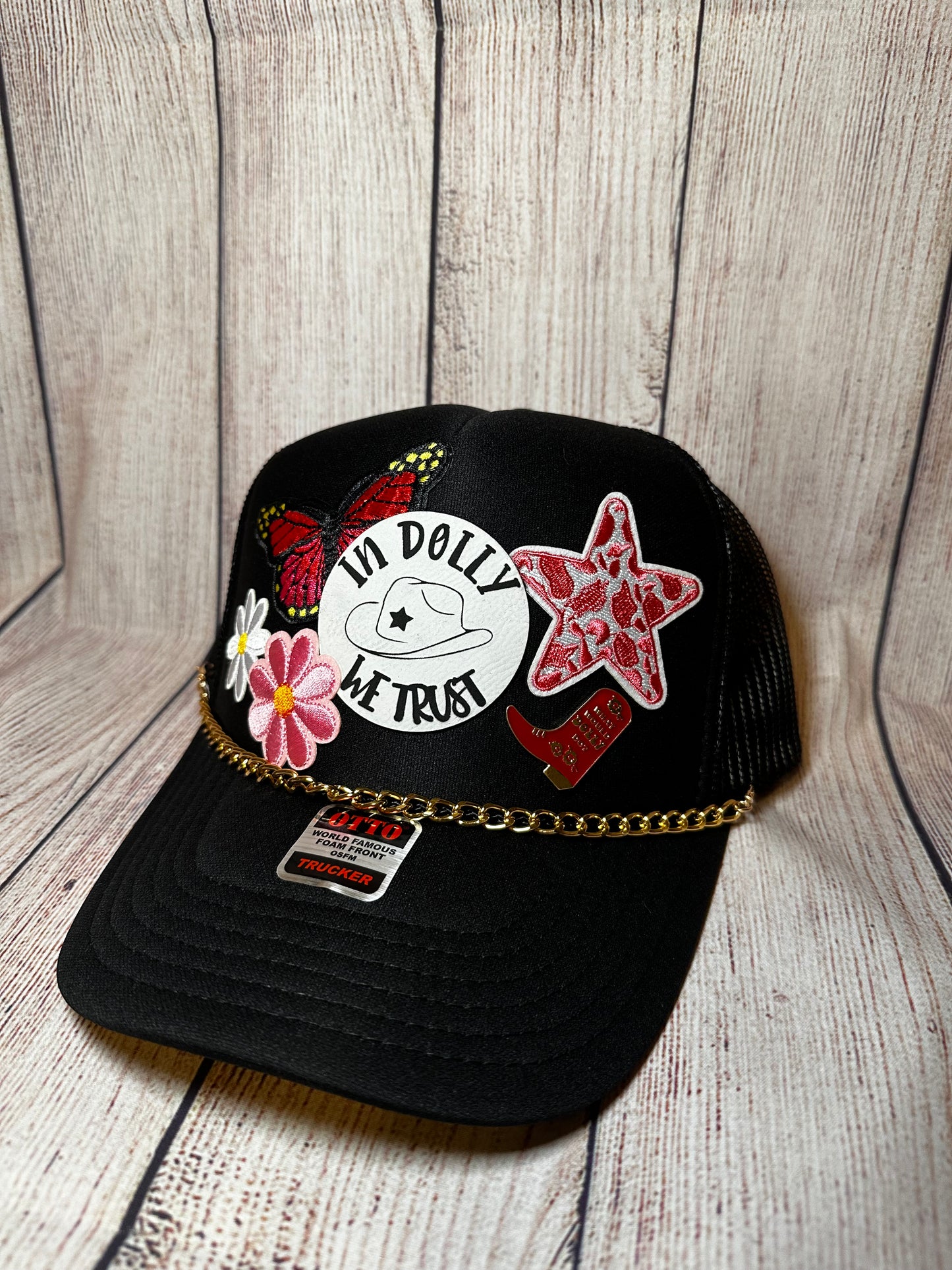 Dolly inspired patch hat