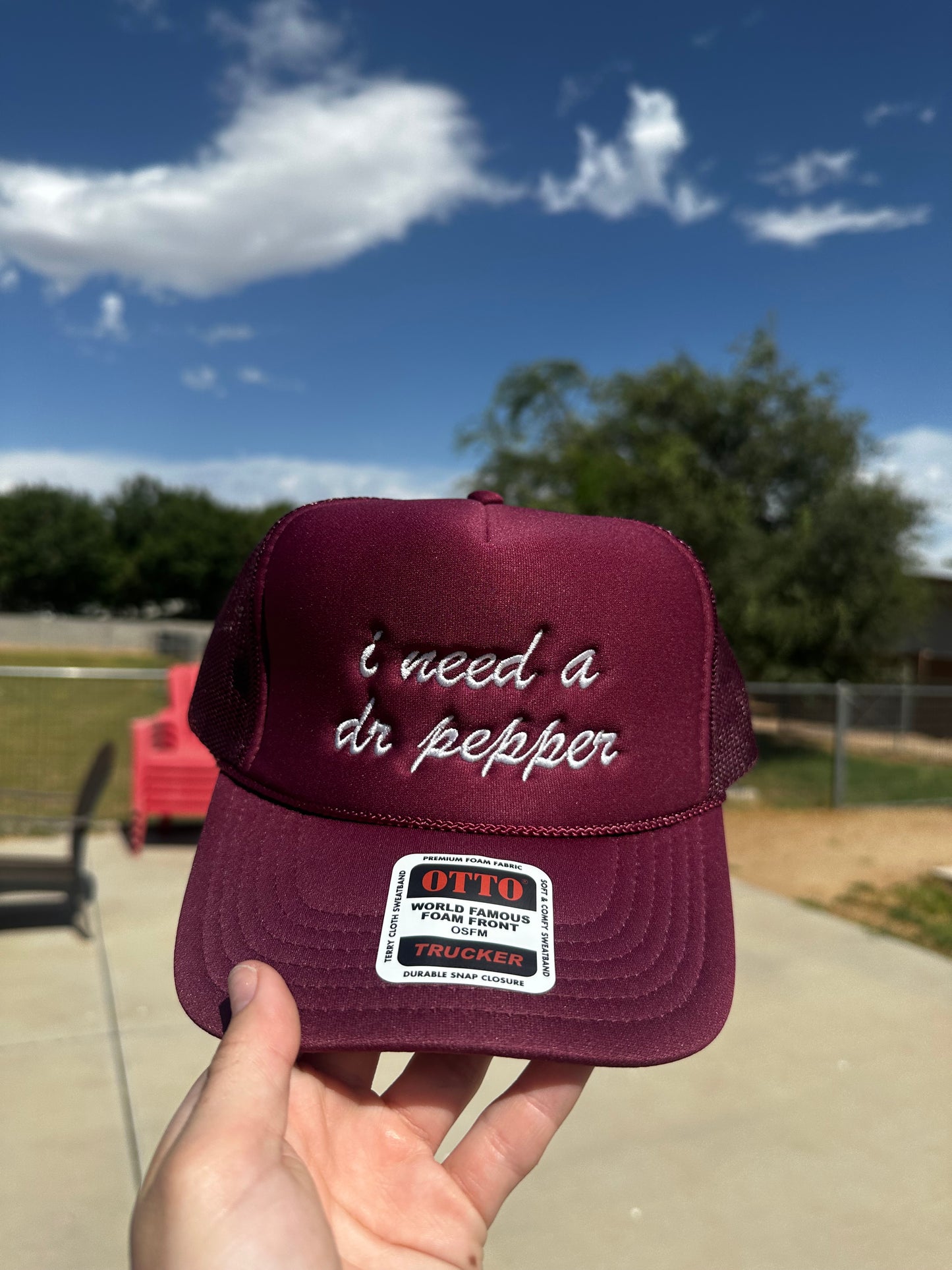 I need a Dr Pepper embroidered hat