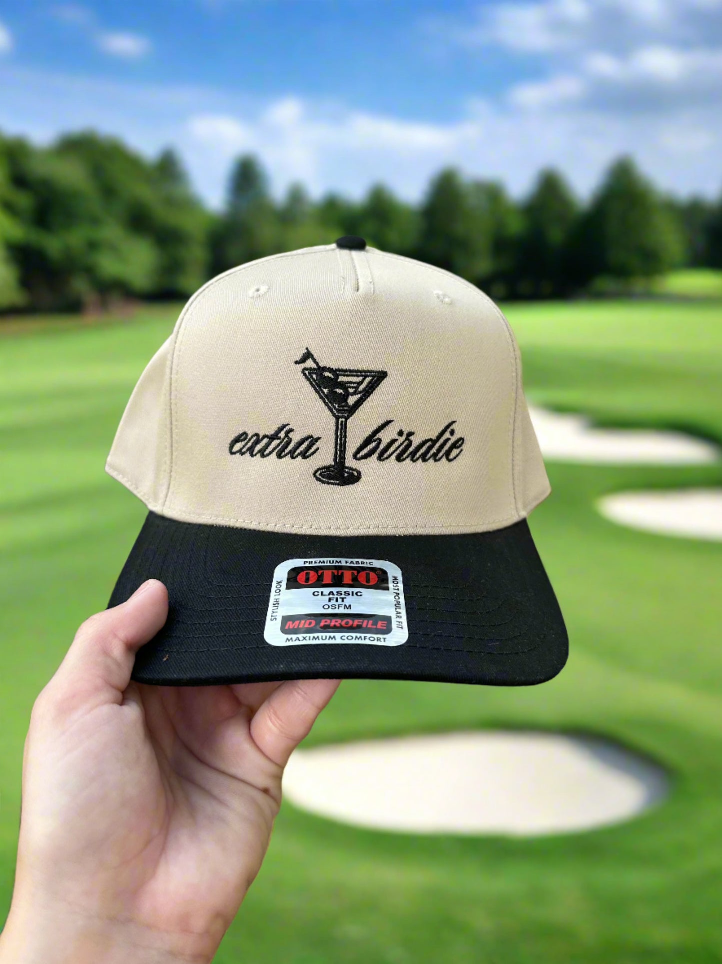 Extra Birdie embroidered trucker hat