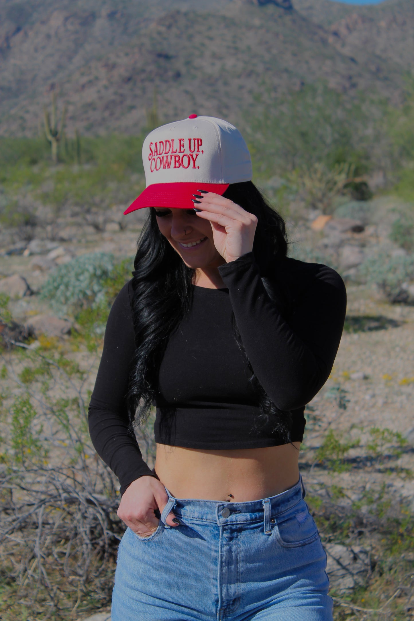 Saddle up, Cowboy embroidered hat