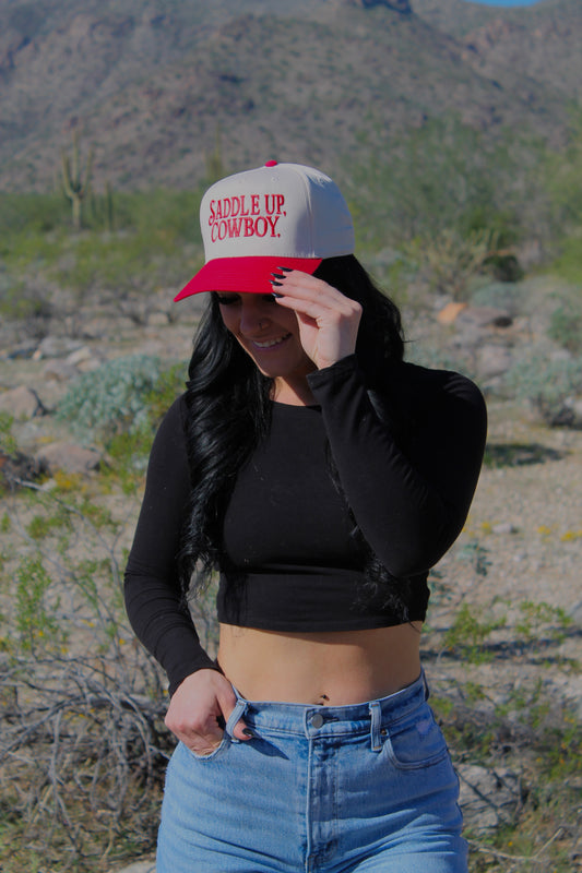 Saddle up, Cowboy embroidered hat