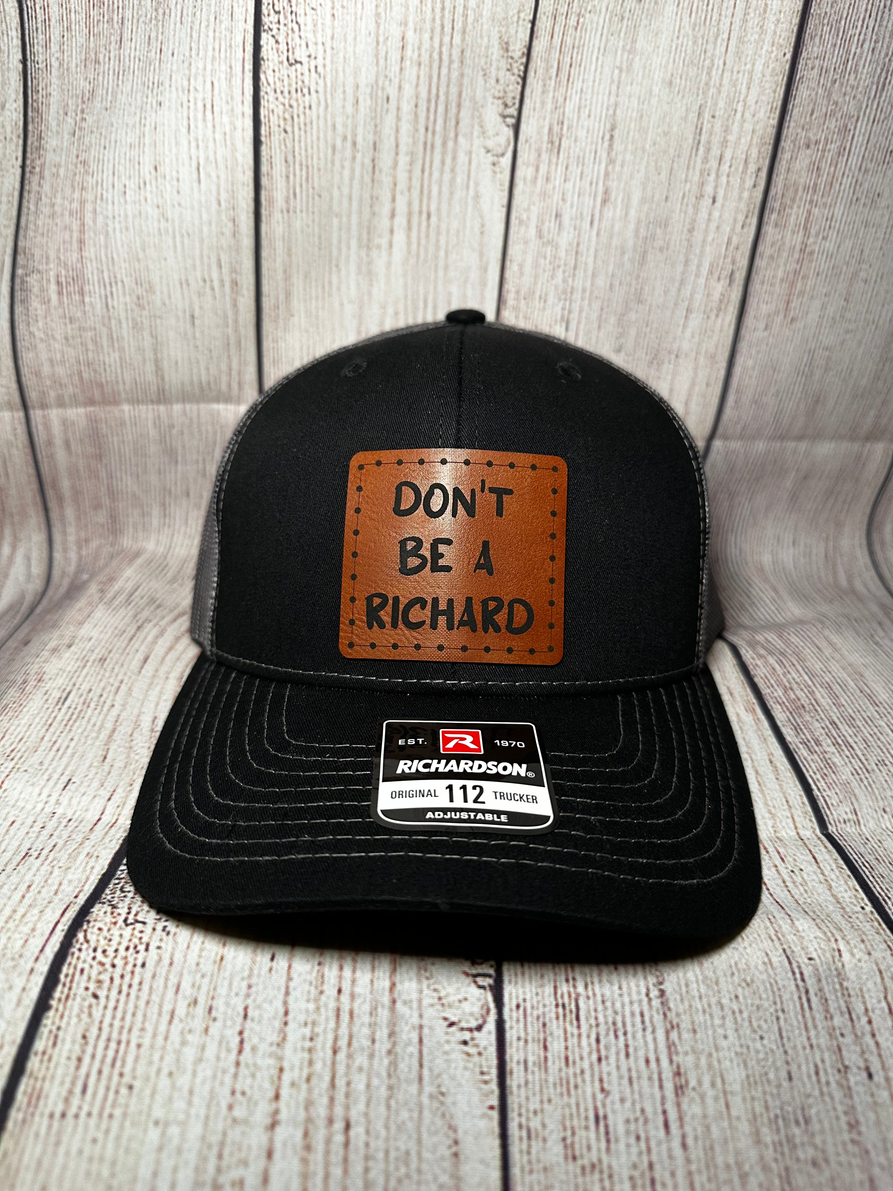 Morgan Wallen Leather Patch Hat, Trucker Hat, Snapback Hat, Richardson 112  