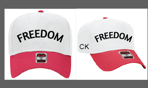 Freedom CK side embroidered hat