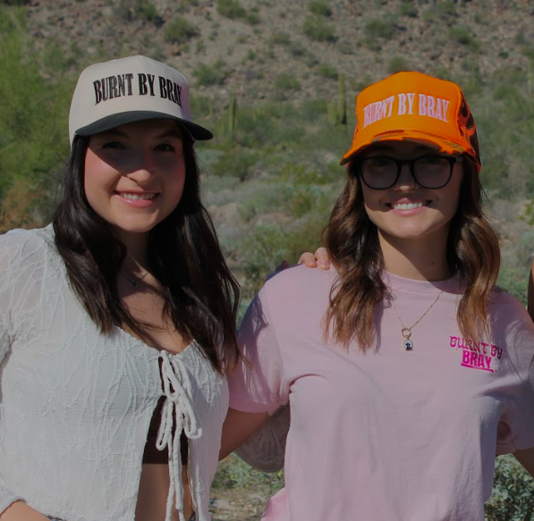 Burnt By Bray flat embroidered hat