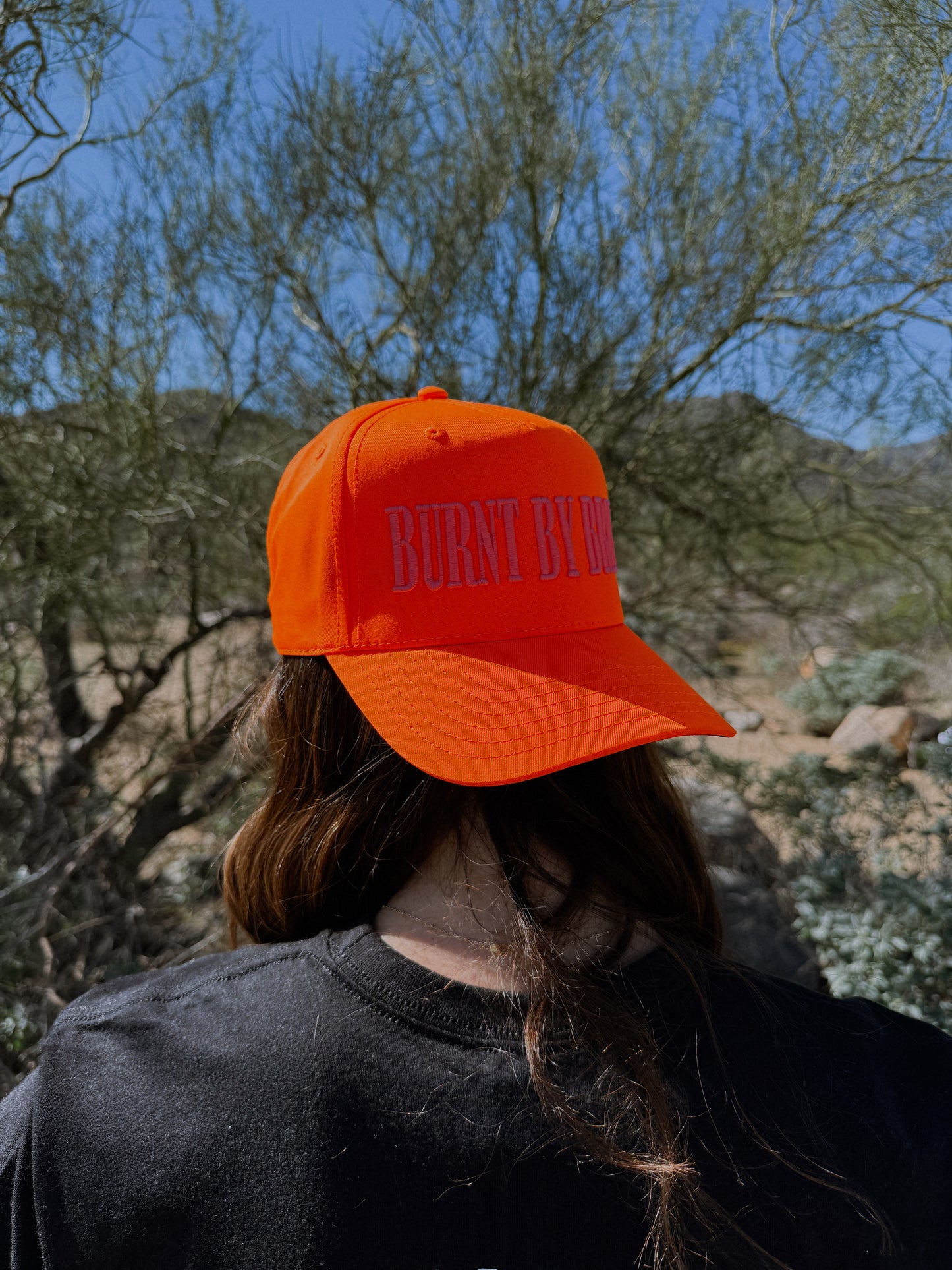 Burnt By Bray Puff embroidered trucker hat