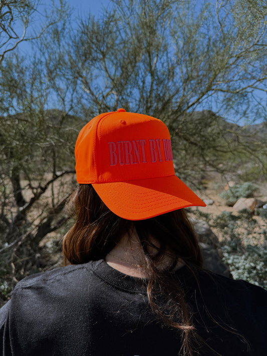 Burnt By Bray Puff embroidered trucker hat